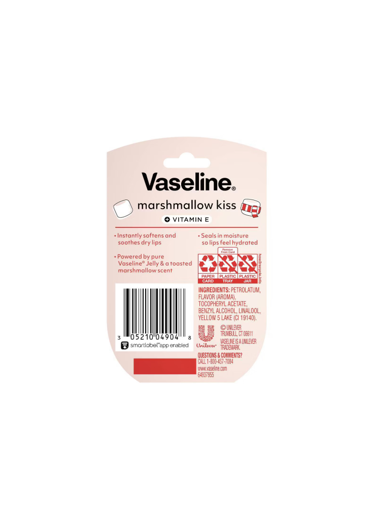 Vaseline Lip Therapy Lip Balm Marshmallow Kiss Rear View
