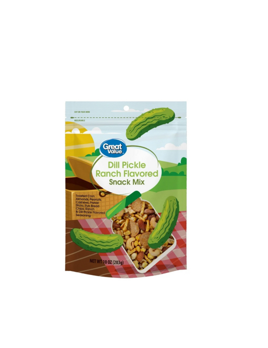 Walmart Snack Mix Dill Pickle Flavored Bag Front View