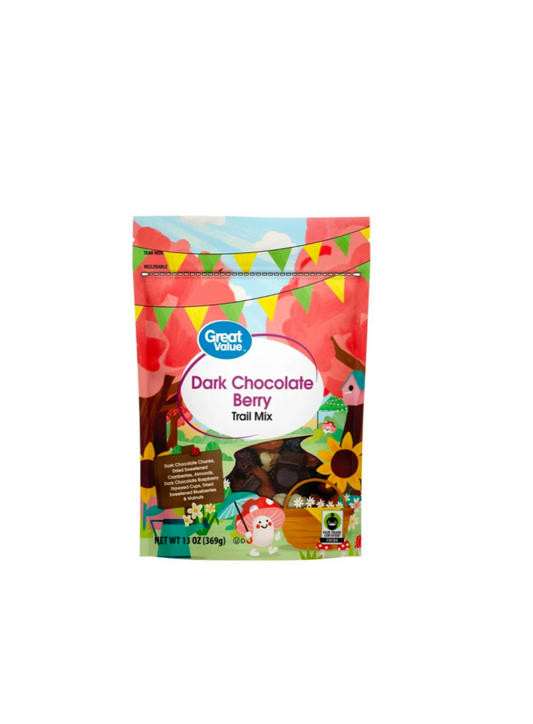 Walmart Trail Mix Dark Chocolate Berry Packet Front View