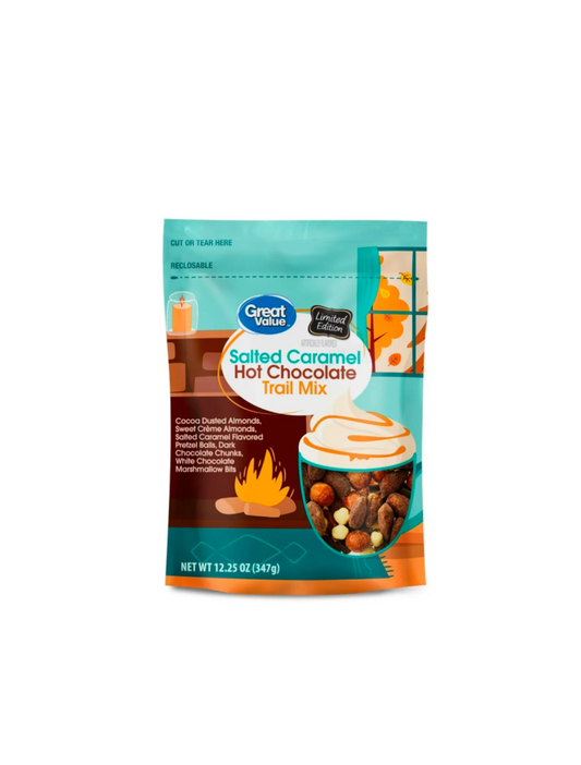 Walmart Trail Mix Salted Caramel Hot Chocolate Packet Front View