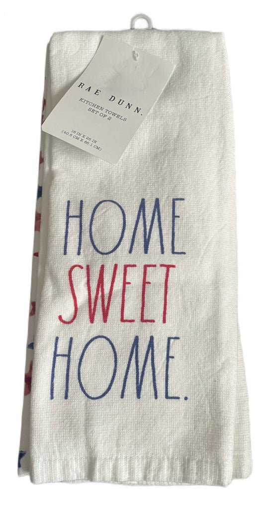 RAE DUNN Set Of 2 Kitchen Towels - HOME SWEET HOME – Angie's