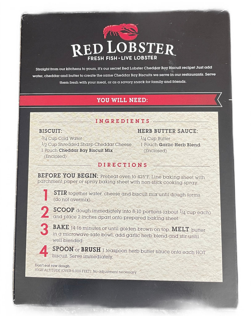 Over the Kitchen Counter: Angie's Place for Cooking and Crafts: Red Lobster  Cheddar Bay Biscuit Mix