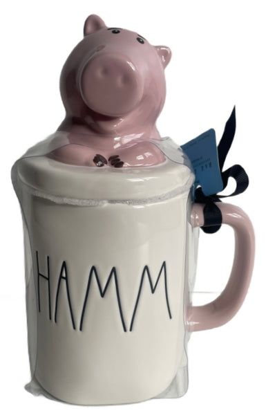 RAE DUNN & Pixar Toy Story Cream Ceramic Mug & Topper - HAMM