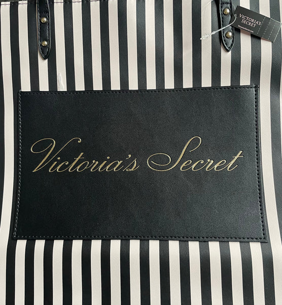 victoria secret signature stripe tote bag｜TikTok Search